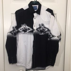 Wrangler Western Shirt Bull-rider snap buttons